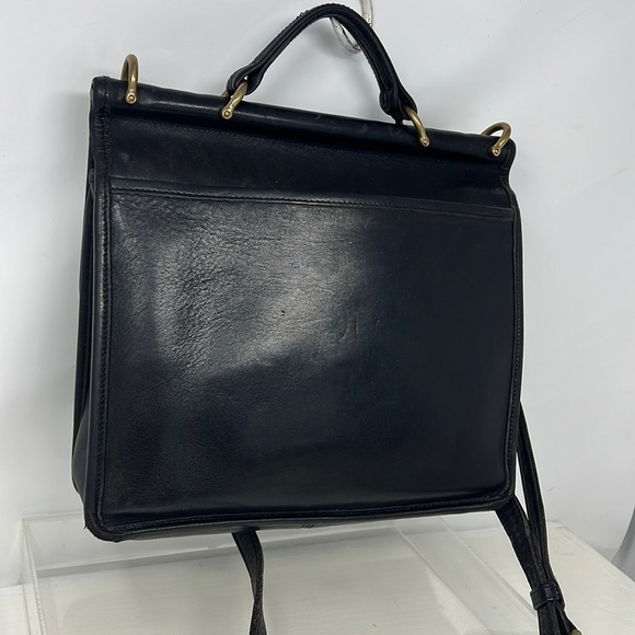 Coach Legacy Vintage 9927 Willis Black Leather Shoulder Crossbody Handbag - Picture 4 of 16